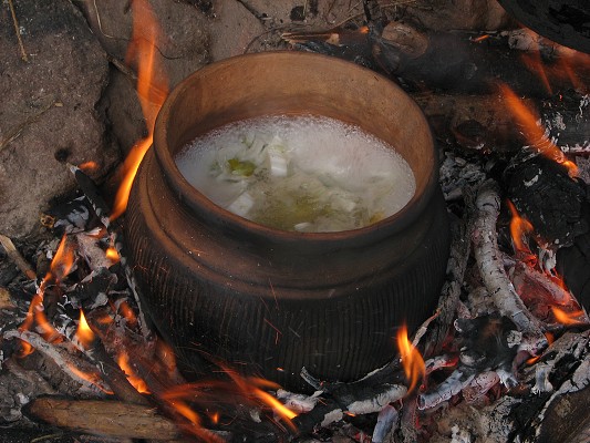 Pravěk 2008 / Vaření / Polévka 
