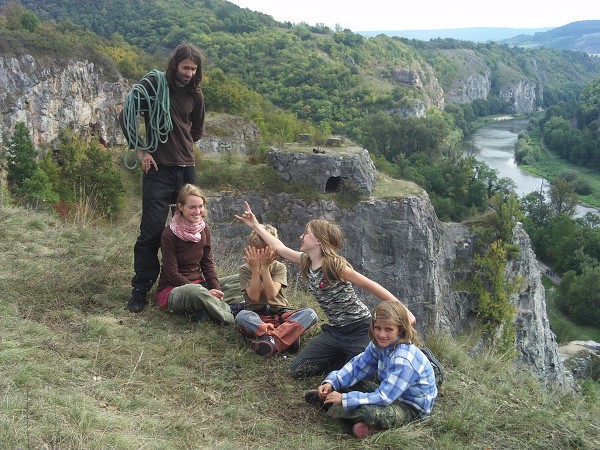 foto prvn skupiny na vrcholu Matterhornu